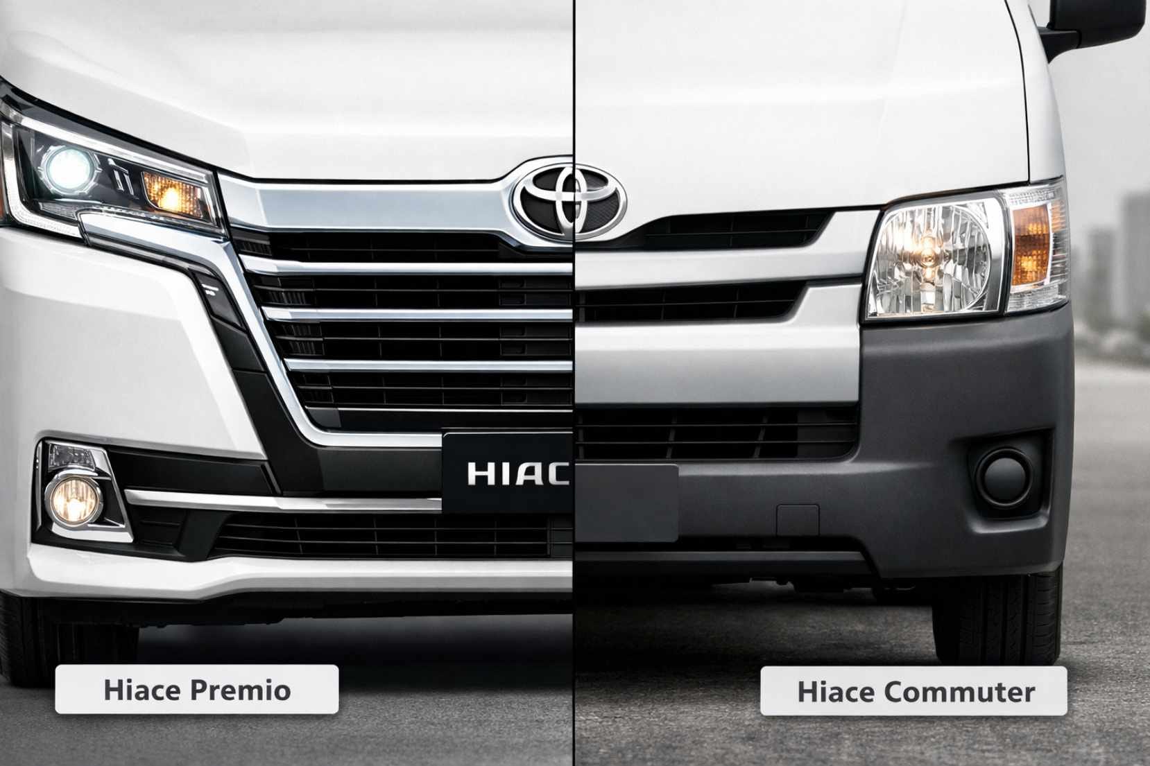 Perbedaan Hiace Premio dan Commuter dari Segi Desain Eksterior