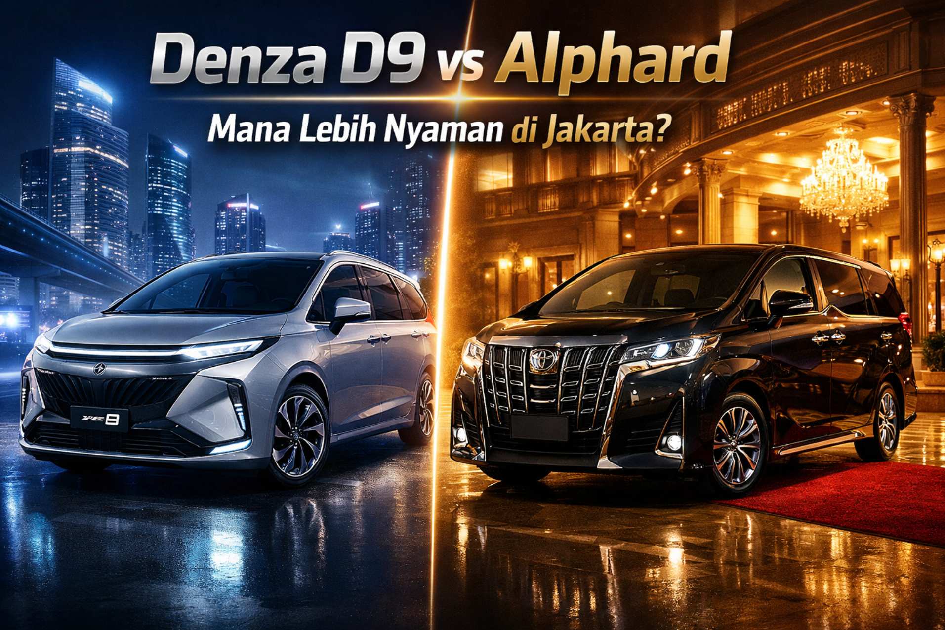 Denza D9 vs Alphard: Mana Lebih Nyaman & Worth It untuk Dipakai di Jakarta?