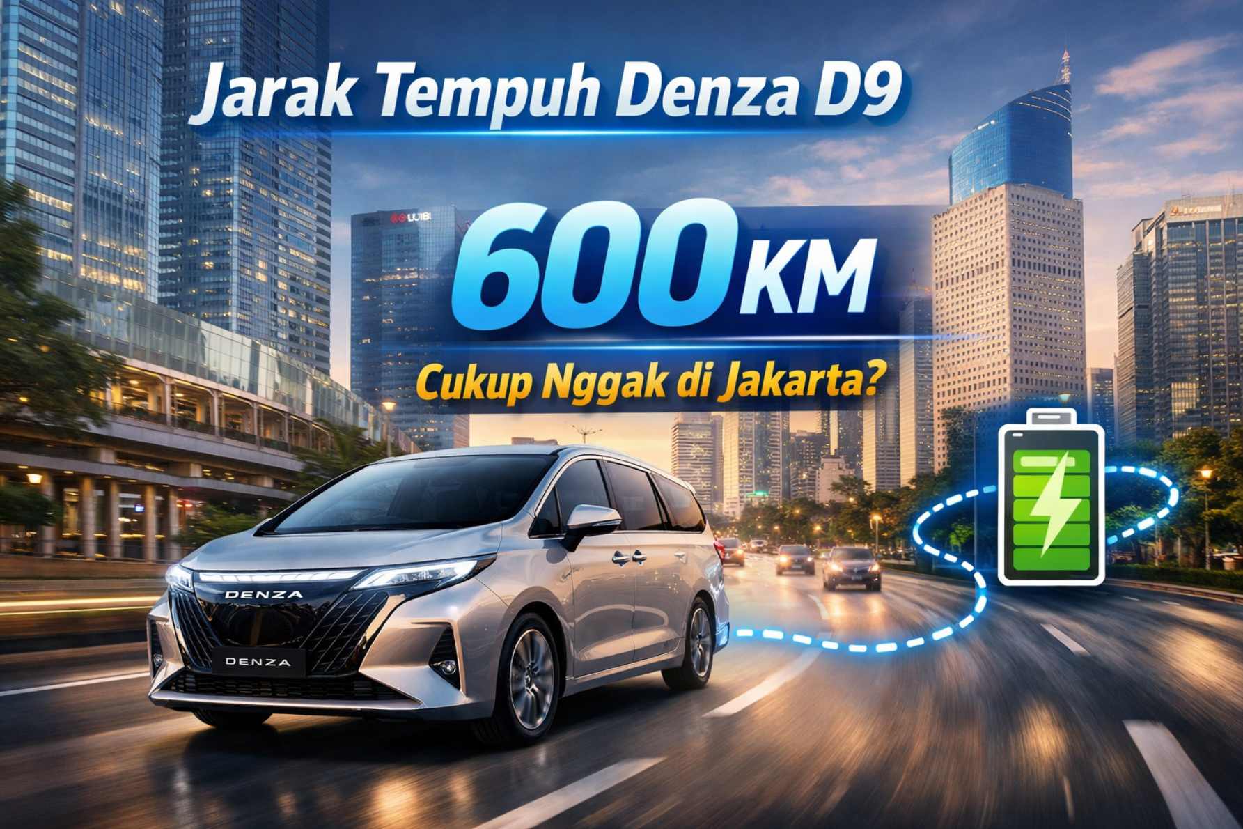 Jarak Tempuh Denza D9